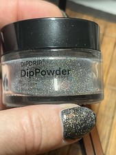 Dipdrip Dip Powder Glitzer Onyx 475 Dip Nails Manik&uuml;re Puder Pulver Schwarz Gold