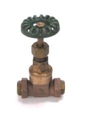 NOS! SCOTT 3/8" GATE VALVE, BRASS 125 THREADED
