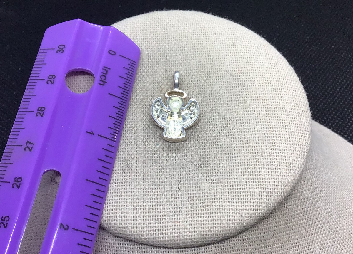 Sterling Silver 925 Cz Angel Pendant X608 | eBay