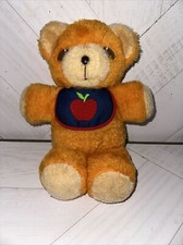 11" tall vintage plush 1975 Fisher Price Freddy Teddy Bear 418 squeaks  NICE 