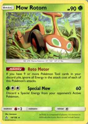 2018 SUN & MOON ULTRA PRISM MOW ROTOM 14/156