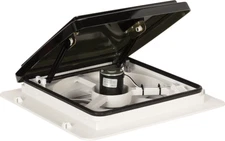 MaxxAir MaxxFan 14"x14" Roof Vent with 4 Speed 12 Volt Fan & Manual Lift Smoke