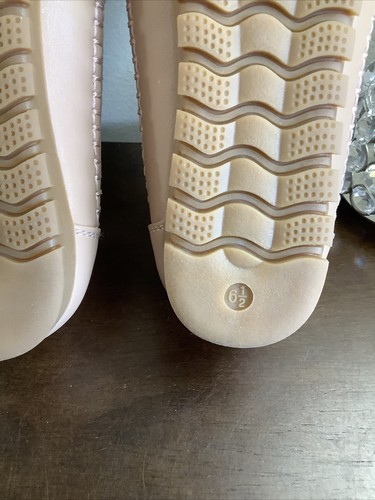 Mocasines planos sin cordones Ambu cómodos para mujer talla 6,5 Linda desnuda - Imagen 16 de 21