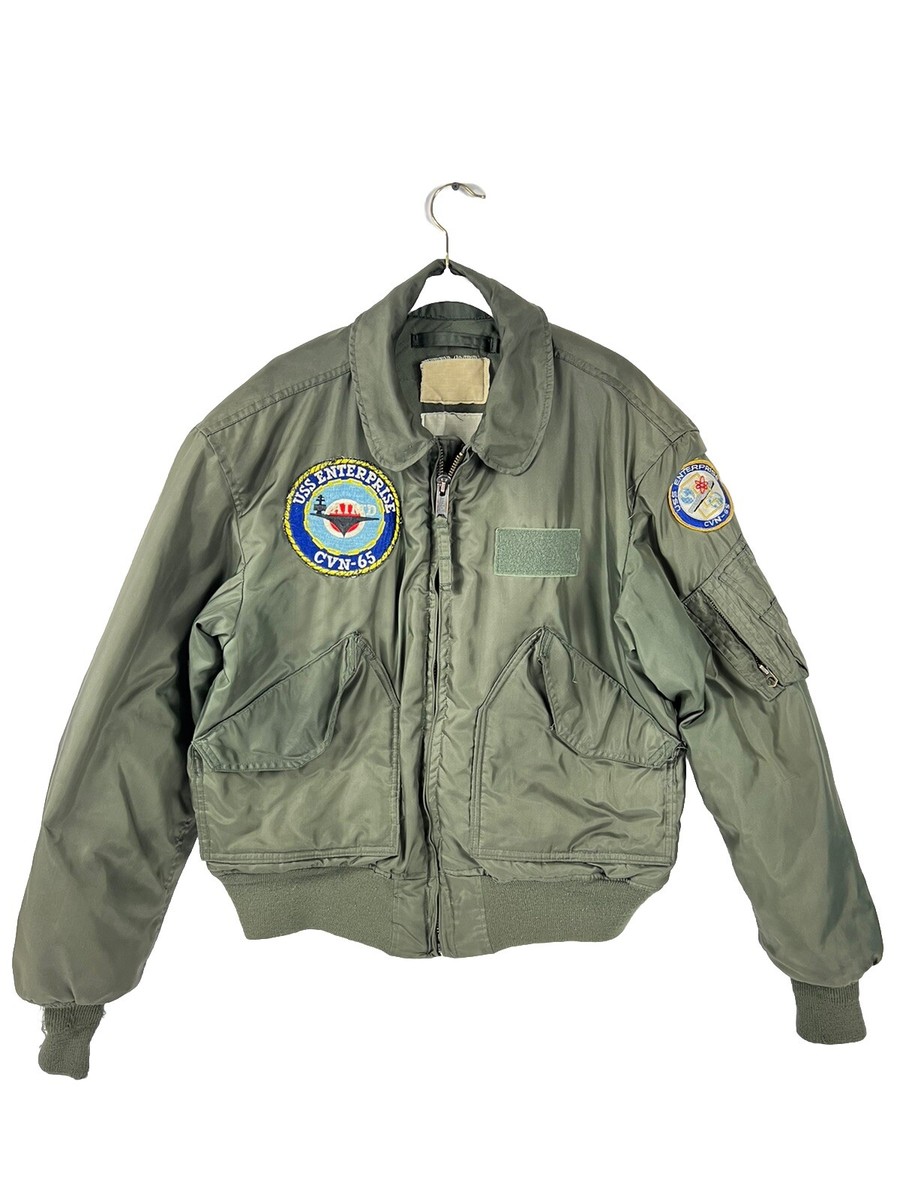 US Military Jacket Mens Medium Green Flyers Cold Weather CWU-45/P