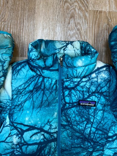 Patagonia Jacket Youth Extra Small Blue Quilted Down Sweater Girls 5 6 - Picture 8 of 12