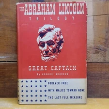 THE ABRAHAM LINCOLN TRILOGY  Great Captain by Honore Morrow hardcover & dj