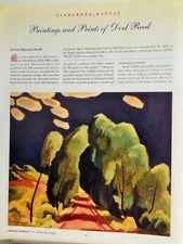 DOEL REED ART PIECE VTG ORIG  2015  ADVERTISEMENT