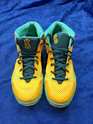 Nike Kyrie 1 Letterman Men's - 705277-737 -Yellow Gold Teal