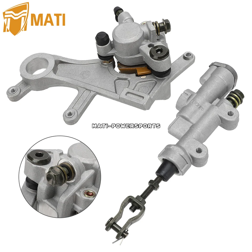 Rear Brake Caliper + Master Cylinder for Honda CR125R CR250R A 2002-2007 w/Pads - Image 3 of 4