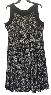 Haut Femme Sans Manches (débardeur) Perceptions New York - Taille 14 (Plus Size) - Noir Avec Accents Blancs - Nylon/Spandex - Occasion Très Bon état