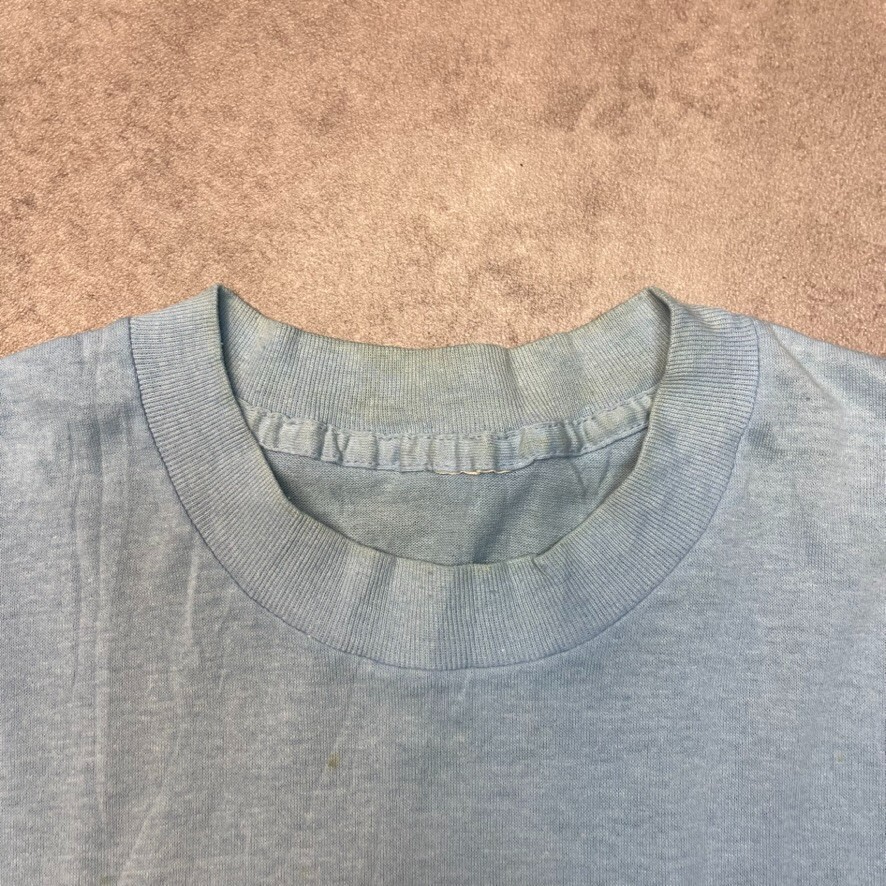 Goose T-Shirt Mens Bird Graphic Spellout Single Stitch Tee, Blue Medium image 7