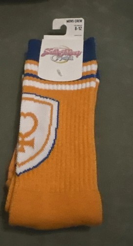 SAILOR MOON **Sailor Venus** Logo & Schriftzug Uni Crew Socken orange & blau - Bild 3 von 12