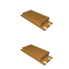 Servo Cover Plate for Traxxas Revo 3.3 Steering with REVO 3.3 Text