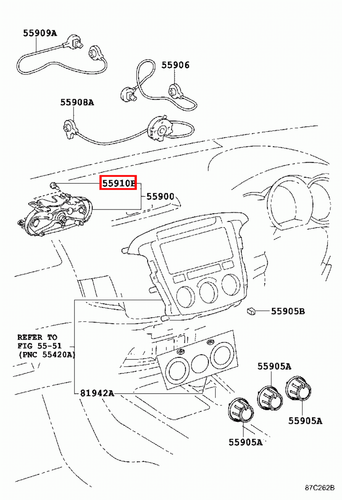 Genuine Hilux TGN26 TGN16 TGN10 KUN36 KUN35 KUN26 KUN25 Heater Control Bulb - Picture 5 of 9