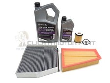 Oil Air Cabin Filter & 6L 5w30 Engine Oil For Mercedes CLA180 CLA200 CLA220
