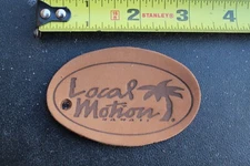 Local Motion Surfboards Hawaii Keychain Palm Tree Leather Vintage Surfing PATCH