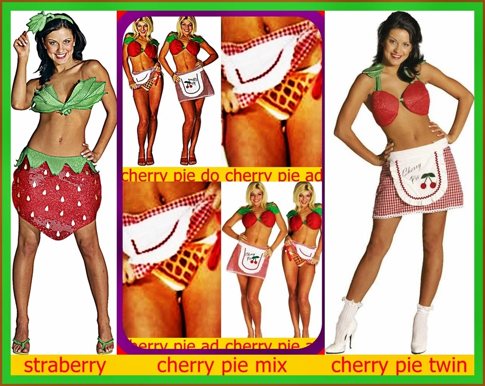 Sujetador MUJER Disfraz Fresa Talla 6-12 Verde Brillante con Diadema Foto 2 de 4