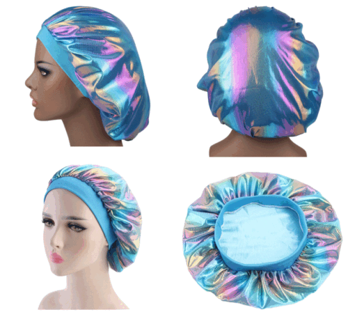 Satin Night Sleep Cap Hair Bonnet Hat Head Cover Wide Elastic Band Women NEW US - Picture 13 of 15