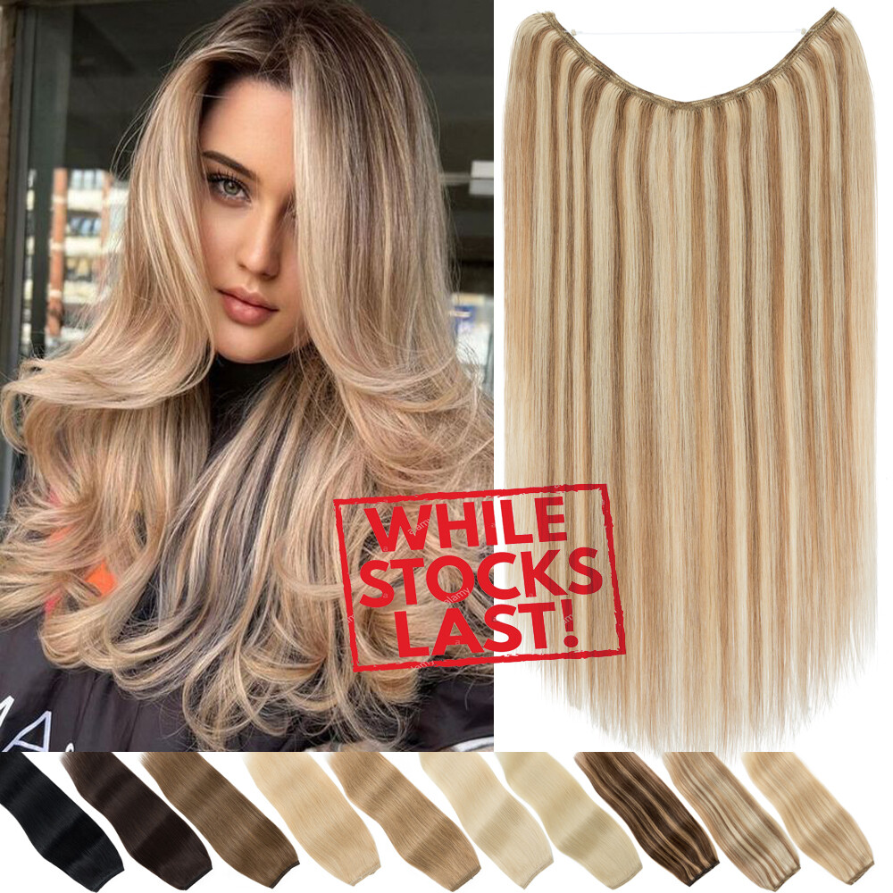 Clearance 100% Remy Human Hair Extensions Weir In Headband Hidden