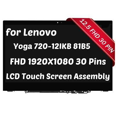 for Lenovo Yoga 720-12IKB 81B5 5D10L20503 LED LCD Touchscreen Digitizer Assembly