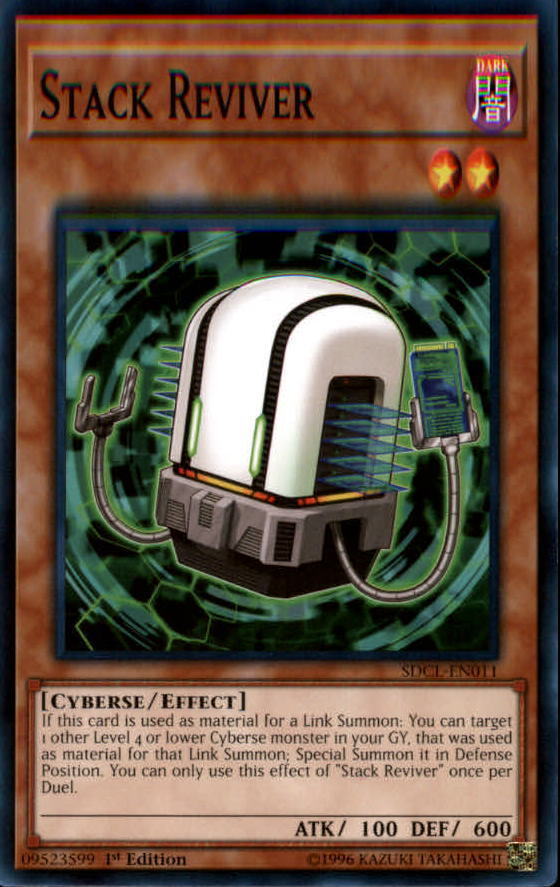 2017 Yu-Gi-Oh Structure Deck Cyberse Link 1st Edition #SDCLEN011 Stack Reviver C