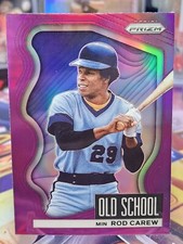 2022 Panini Prizm - Old School Purple Prizm #OS-9 Rod Carew