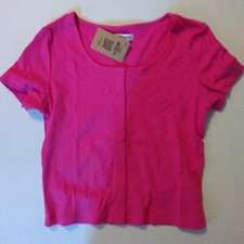 Happy nation Girls Fitted Ribbed Cardigan, Deep Fuchsia, New