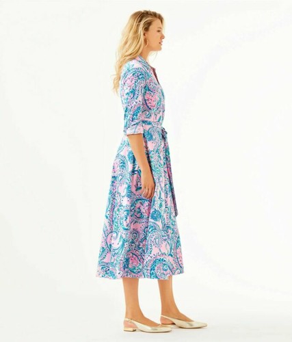 Clearance Sale! Lilly Pulitzer MIRA MIDI STRETCH SHIRT DRESS $228 0/2 - Picture 3 of 3