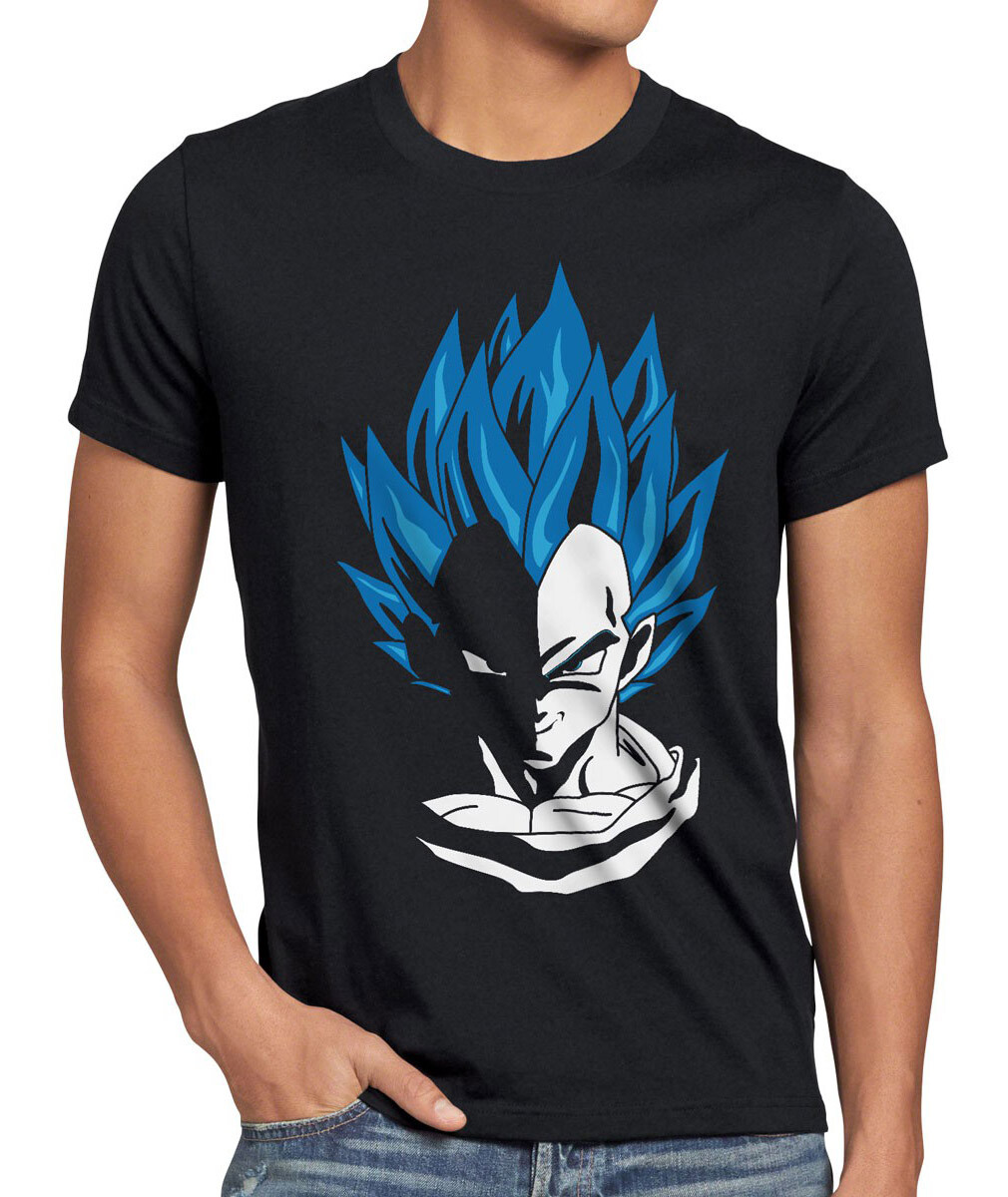Camiseta hombre Super Vegeta kai dragon roshi ball vegeta evolution saiyajin boo