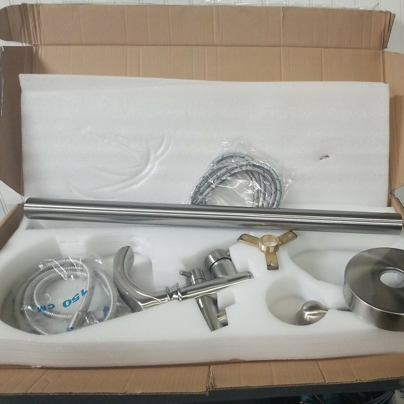 Single Handle Freestanding Bathtub Faucet Floor Mounted Wate
