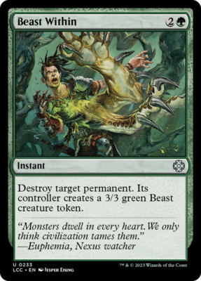 Beast Within [The Lost Caverns of Ixalan Commander] Magic MTG