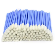 200 Pcs/Blue / 3.66 Inch Foam Swab Cleaning Swab Foam Tips Sponge Stick for Ink