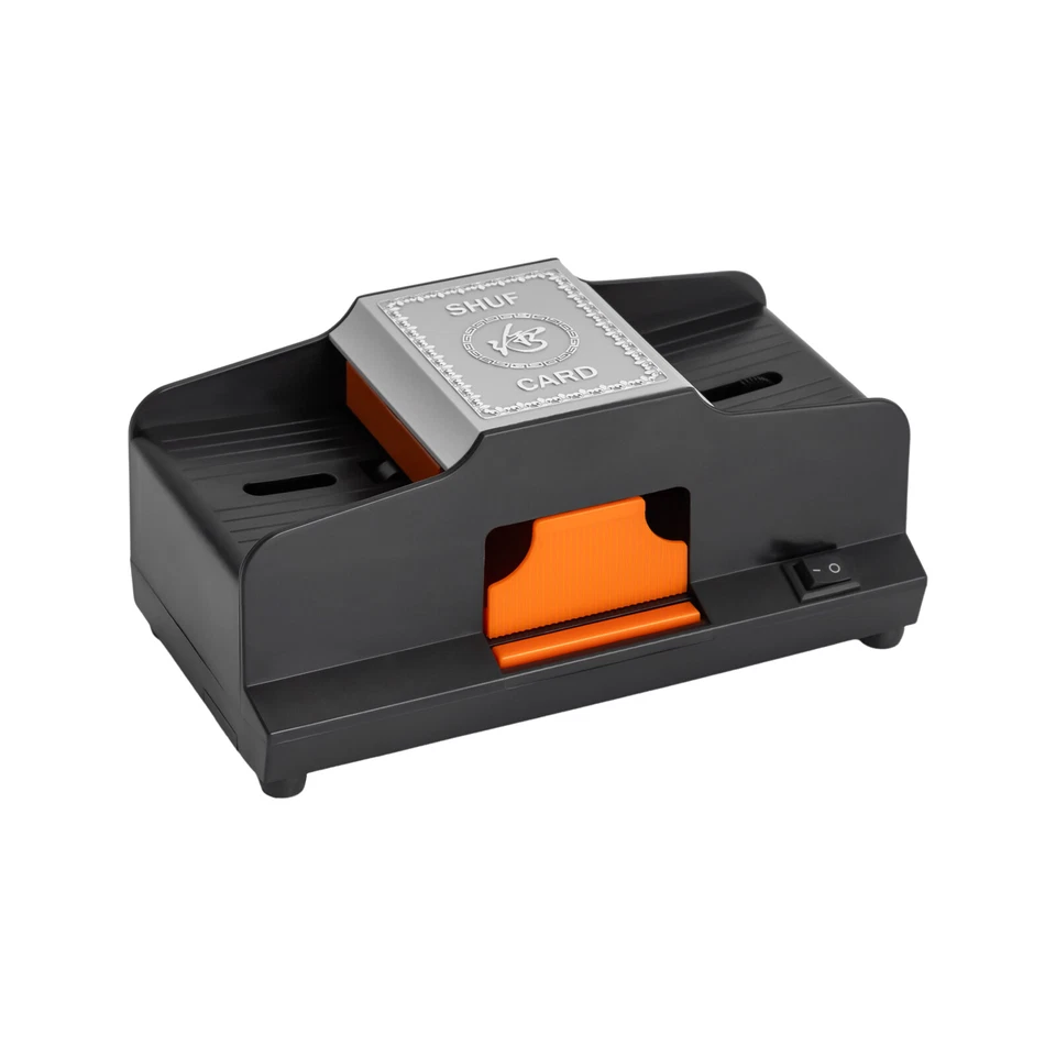 Black 2 Deck Automatic Card Shuffler Poker Cards Shuffling Machine Casino Gift - Image 3 of 4