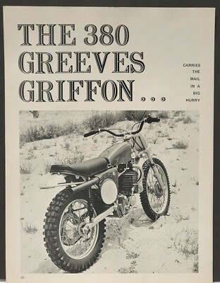 1972 Greeves Griffon 380 Motorcycle Ad