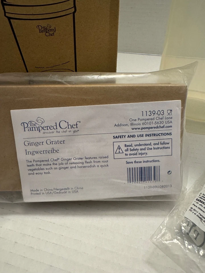 Pampered Chef Herb Keeper & Stripper w/Ginger Grater - Image 2 of 4