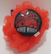 Marvel SpiderMan 'Webbed Wonder' Kids Bath Pouf, Red Ages 3