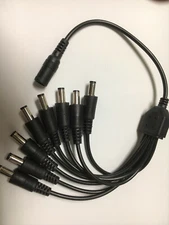  COBRA, SWANN, HISEEU, WANDWOO Security System PS Cable 8 Cameras  1 Pwr Source