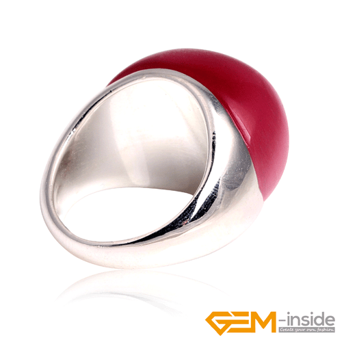 19x25mm Oval Gemstone Beads Tibetan Silver Marcasite Fashion Jewelry Ring #7-#9 - Picture 43 of 45