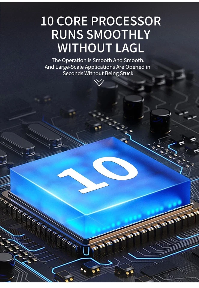 2025 10.1 Inch Tablet 8G RAM 256G ROM 1920x1200 MTK6762 Deca Core 5G WiFi Tablet - Image 3 of 4