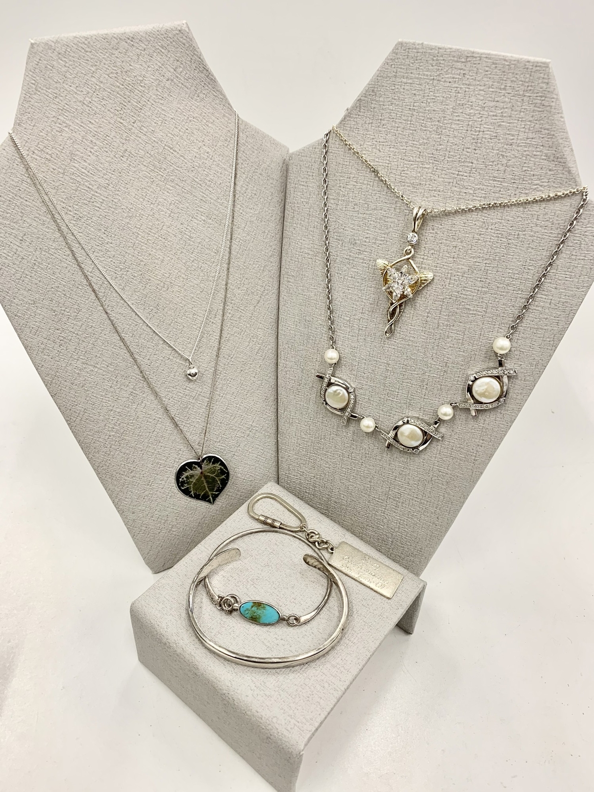 Sterling Silver Jewellery Bundle 91.82gm 7 Items Variety Of Styles