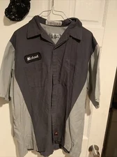 Red Kap XL RG “Acura” Exclusive Apparel Long Sleeve Work Shirt Navy/Grey