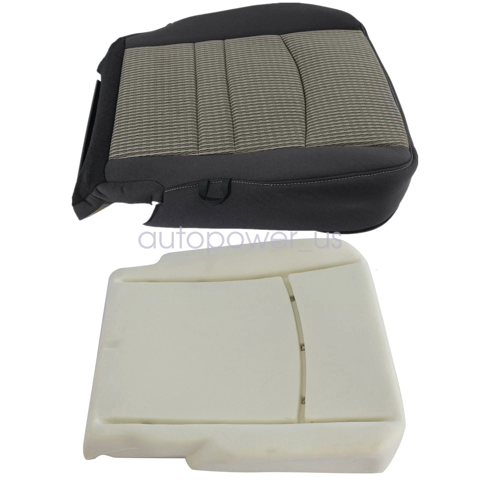 Cubierta del asiento inferior del conductor y cojín de espuma para Dodge Ram 1500 2500 3500 2009-2012 Foto 4 de 4
