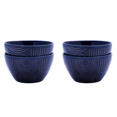 Maxwell & Williams Set of bowls Arc 4-pcs, Ceramic, Indigo blue, 12 cm, DR0456