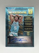 2021-22 Panini Donruss Elite James Bouknight Rookie Yearbook Auto Gold 2/10