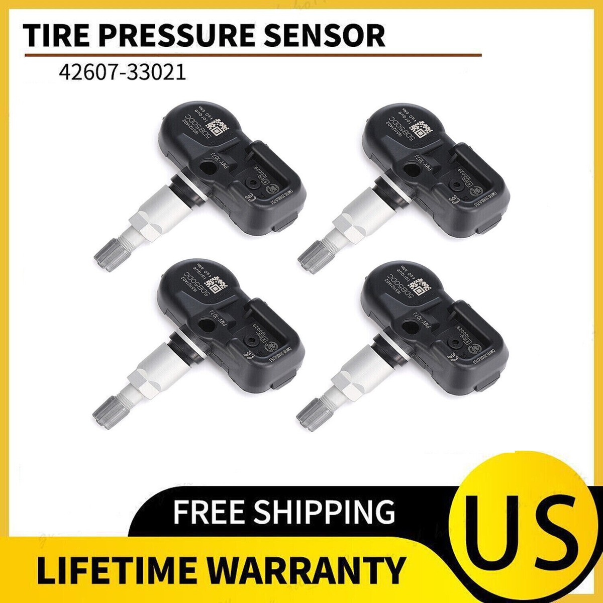 Set of 4 Tpms Tire Pressure Sensors For Toyota Scion Lexus RX350