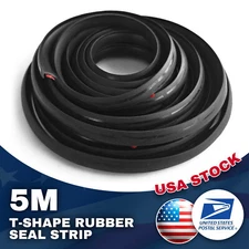 5M T-Shape Channel Door Edge Guard Trim,Seal Strip,Rubber,Crashproof,Waterproof