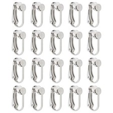 20 Pieces Clip on Earring Converter Non-Pierced Earrings Components