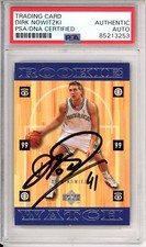 SIGNED 1998 98/99 Upper Deck UD Dirk Nowitzki Rookie RC PSA DNA AUTOGRAPH HOF