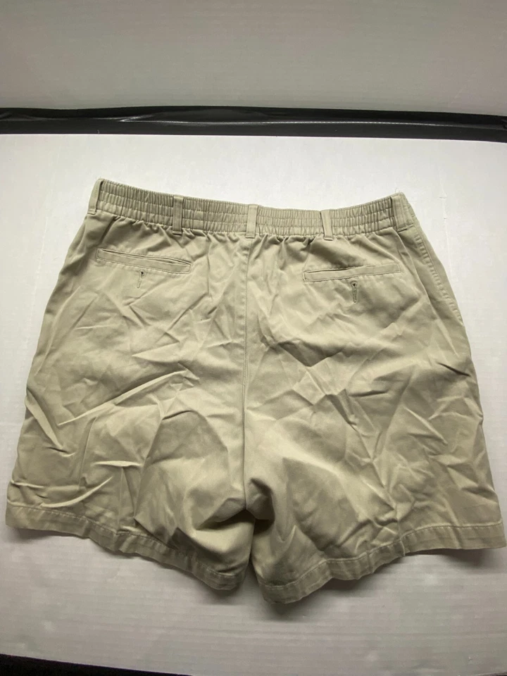 Pantalones Cortos Para Hombre Vintage Puritan 5 Bolsillos Caqui Frente Plano Talla 38 Foto 4 de 4