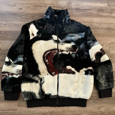 MSGM Sold Out Strickjacke mit Wolfsmuster Größe M